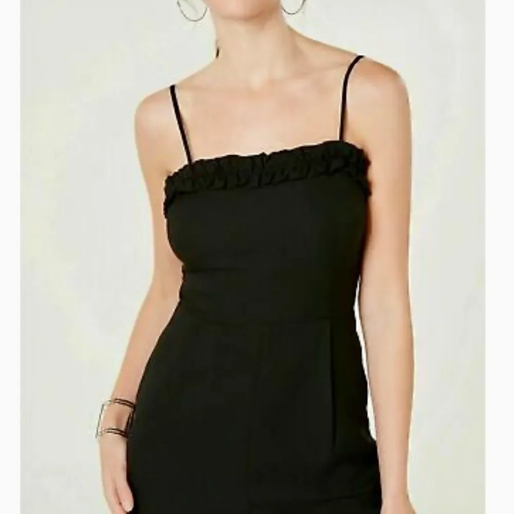 19 Cooper Spaghetti Strap Jumpsuit Ruffle